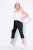 Ulla Popken Bengaline Elastic Waist Stretch Capri Pants Black - Calças de tecido - Calças Largas Femininas Plus Size