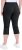 Ulla Popken Bengaline Elastic Waist Stretch Capri Pants Black - Jeans & Calças Femininas em Tamanhos Grandes – Plus Size - 