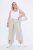 Ulla Popken Cool Linen Elastic Waist Capri Pants Brown - Jeans & Calças Femininas em Tamanhos Grandes – Plus Size - 
