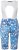 Ulla Popken Abstract Print Padded Cycling Shorts With Suspenders White - Jeans & Calças Femininas em Tamanhos Grandes – Plus Size - 