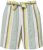 Ulla Popken Striped Wide Leg Elastic Waistband Shorts White - Jeans & Calças Femininas em Tamanhos Grandes – Plus Size - 