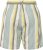 Ulla Popken Striped Wide Leg Elastic Waistband Shorts White - Jeans & Calças Femininas em Tamanhos Grandes – Plus Size - 