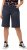 Ulla Popken Frayed Hemline Elastic Waistband Bermuda Shorts Navy - Jeans & Calças Femininas em Tamanhos Grandes – Plus Size - 