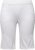 Ulla Popken Frayed Hemline Elastic Waistband Bermuda Shorts Snow White - Jeans & Calças Femininas em Tamanhos Grandes – Plus Size - 