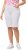 Ulla Popken Frayed Hemline Elastic Waistband Bermuda Shorts Snow White - Jeans & Calças Femininas em Tamanhos Grandes – Plus Size - 