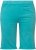 Ulla Popken Frayed Hemline Elastic Waistband Bermuda Shorts Bright Turquoise - Jeans & Calças Femininas em Tamanhos Grandes – Plus Size - 