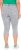 Ulla Popken Denim Fringed Hem Capris Grey - Jeans & Calças Femininas em Tamanhos Grandes – Plus Size - 