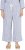 Ulla Popken Coastal Stripe Linen Blend Elastic Waist Culottes Blue - Jeans & Calças Femininas em Tamanhos Grandes – Plus Size - 