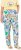 Ulla Popken Italy Print Elastic Waist Pants White - Jeans & Calças Femininas em Tamanhos Grandes – Plus Size - 