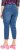 Ulla Popken Cropped Denim Look Stretch Fit Leggings Light Blue Denim - Jeans & Calças Femininas em Tamanhos Grandes – Plus Size - 