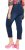 Ulla Popken Cropped Denim Look Stretch Fit Leggings Denim Blue - Jeans & Calças Femininas em Tamanhos Grandes – Plus Size - 