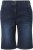 Ulla Popken Denim Wide Leg Elastic Waist Bermuda Shorts Denim Blue - Jeans & Calças Femininas em Tamanhos Grandes – Plus Size - 