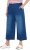 Ulla Popken Denim Culottes Blue - Jeans & Calças Femininas em Tamanhos Grandes – Plus Size - 