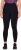 Ulla Popken Quick Drying Botanical Print Sport Leggings Black - Jeans & Calças Femininas em Tamanhos Grandes – Plus Size - 