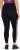 Ulla Popken Quick Drying Botanical Print Sport Leggings Black - Jeans & Calças Femininas em Tamanhos Grandes – Plus Size - 