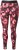 Ulla Popken Abstract Flower Print Performance Leggings Red - Jeans & Calças Femininas em Tamanhos Grandes – Plus Size - 