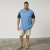North Latitude 61131 Polo Piqué com Mangas Contrastantes e Bordado Azul - Pólos - Pólos Tamanhos Grandes Homem