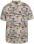 North Latitude 61133 Polo Piqué com Estampado Integral Areia - Pólos - Pólos Tamanhos Grandes Homem