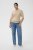 Kaffe Curve Lizzy Contrast Knitted Polo Feather Grey Melange - Polos - 