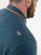D555 Harvey Pique with Jacquard Collar & Cuffs Polo Teal - Pólos - Pólos Tamanhos Grandes Homem