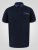 D555 Barret Interlock Jacquard Collar & Cuffs Polo Navy - Pólos - Pólos Tamanhos Grandes Homem