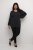 Kaffe Curve Lini Knit Camisola Preto Oyster - Sweatshirts & hoodies - 