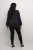 Kaffe Curve Lini Knit Camisola Preto Oyster - Sweatshirts & hoodies - 