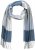 Ulla Popken Woven Check Print Scarf Soft Light Blue - Acessórios - 
