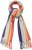 Ulla Popken Ombre Rainbow Stripe Scarf Night Blue - Acessórios - 
