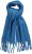 Ulla Popken Trendy Boucle Yarn Fringe Knit Scarf Teal Blue - Acessórios - 