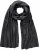 Ulla Popken Virgin Wool Cashmere Mix Scarf Black - Acessórios - 