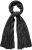 Ulla Popken Virgin Wool Cashmere Mix Scarf Black - Acessórios - 