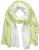 Ulla Popken Ombre Linen Blend Scarf Lime Green - Acessórios - 