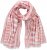 Ulla Popken Striped Statement Scarf Neon Red - Acessórios - 