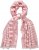 Ulla Popken Striped Statement Scarf Neon Red - Acessórios - 