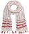Ulla Popken Dot Print Tassel Accent Scarf Red - Acessórios - 
