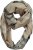 Ulla Popken Plaid Infinity Scarf Brown - Acessórios - 