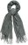 Ulla Popken Fringed Scarf Graphite Grey - Acessórios - 