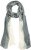 Ulla Popken Two Tone Scarf Grey - Acessórios - 