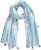 Ulla Popken Greek Stripe Tasseled Scarf Blue - Acessórios - 