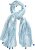 Ulla Popken Greek Stripe Tasseled Scarf Blue - Acessórios - 