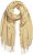 Ulla Popken Fringed Scarf Dark Putty - Acessórios - 