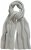 Ulla Popken Garter Stitch Knit Scarf Light Grey Melange - Acessórios - 