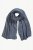 Ulla Popken Heather Knit Wool Blend Scarf Navy - Acessórios - 
