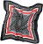Ulla Popken Silk Scarf Black - Acessórios - 