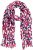 Ulla Popken Geometric Print Scarf Dark Red - Acessórios - 