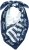 Ulla Popken Maritime Inspired Scarf Deep Aqua - Acessórios - 