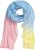 Ulla Popken Pleated Color Gradient Scarf Light Blue - Acessórios - 