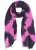 Ulla Popken Two Tone Fringed Hem Scarf Bold Pink - Acessórios - 