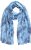 Ulla Popken Circle Print Scarf Blue - Acessórios - 
